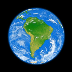South America on Earth