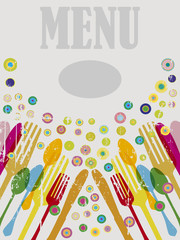 restaurant menu template, free copy space