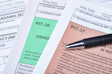 Polish tax forms