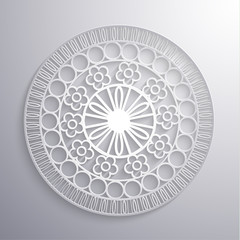 Ornate ethnic paper styled illustration