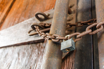 rusty chain and master key