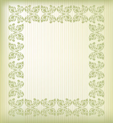 Retro floral background for valentine day vector