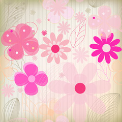 Greeting card gloral background vector