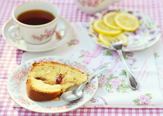 homemade plum cake