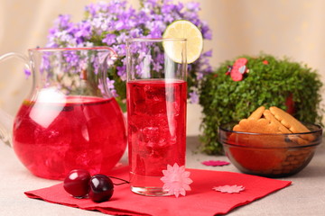 Cold fresh berry mors drink © bozhdb