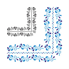 Traditional folk ornament and pattern