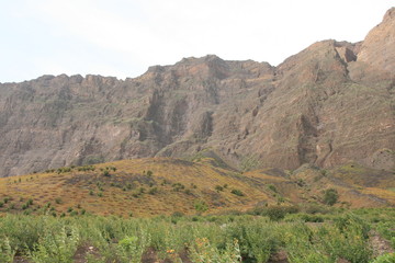 Caldera of a volcano