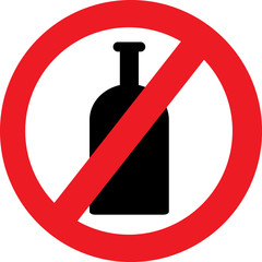 No alcohol sign
