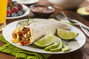Hearty Chorizo Breakfast Burrito