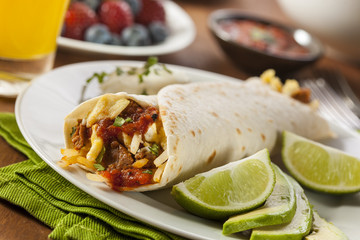 Hearty Chorizo Breakfast Burrito