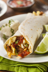 Hearty Chorizo Breakfast Burrito