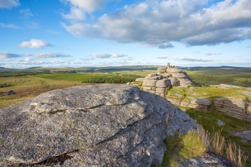Fototapeta premium Bellever Tor Dartmoor Devon Uk