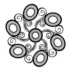 Beautiful Deco Circle (Vector), Patterned design