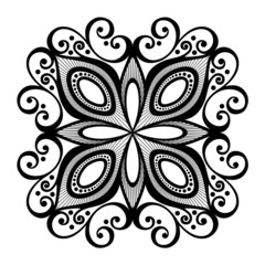 Beautiful Deco Square (Vector), Patterned design