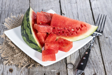 Fresh pieces of Watermelon