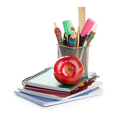 pencil box with school equipment