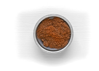 kaffeepulver in filter