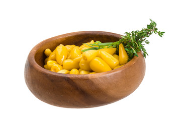 Yellow marinated pepper