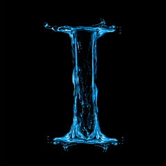 One letter of water alphabet