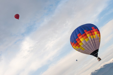 Multicolored Balloon in the blue sky