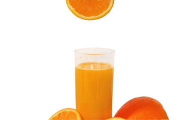 Glass of orange juice