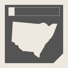 Australia New South Wales map button