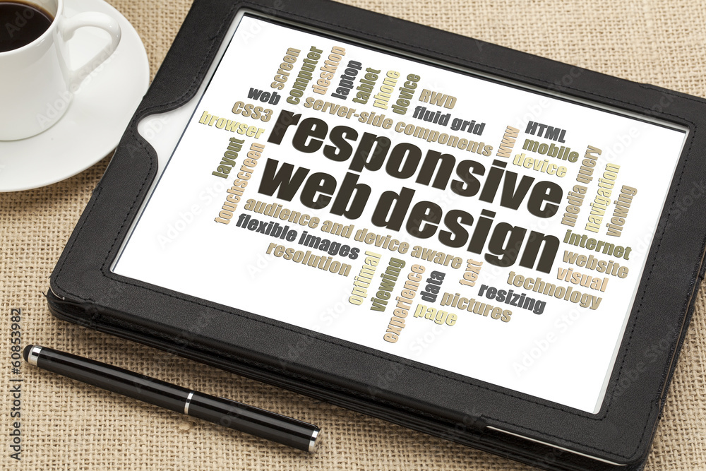 Wall mural responsive web design