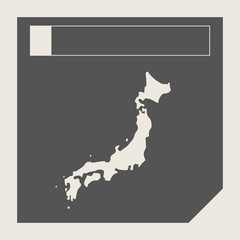 Japan map button