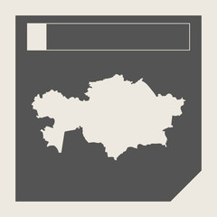 Kazahkstan map button