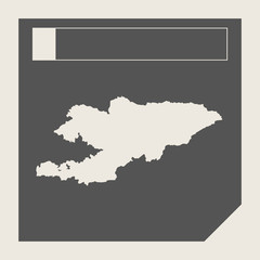 Kyrgyzstan map button