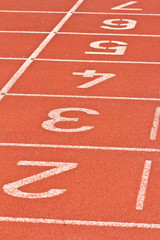 start running track rubber standard red color