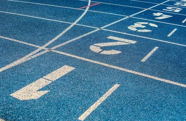 Selbstklebende Fototapeten Running track © Jule_Berlin