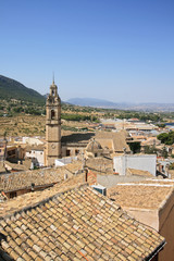 View of Biar town from the castle tower, Alicante, Spain
