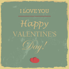 Happy Valentine's Day Hand Lettering - Typographical Background