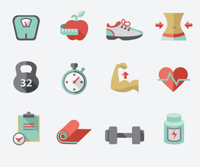 fitness and sport icons
