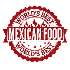 Obraz premium Mexican food stamp