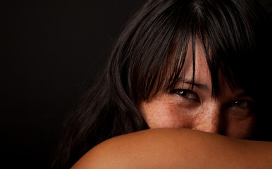 Naklejka premium beautiful asian woman