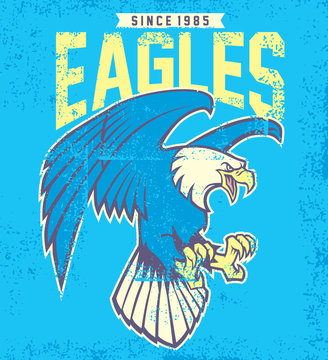 vintage eagle mascot