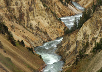 Fototapeta na wymiar Yellowstone paesaggio