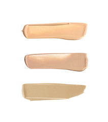 Collection of liquid foundation strokes