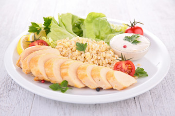 chicken and vegetables