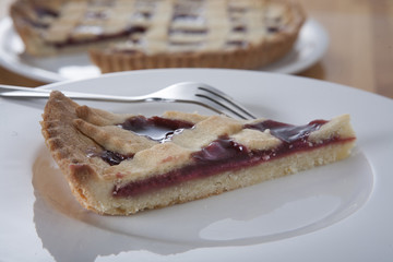 Fetta di Crostata di lamponi