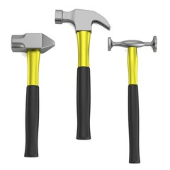 realistic 3d render of hammer