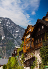 Fototapeta na wymiar Beautiful Alpine houses in Austria