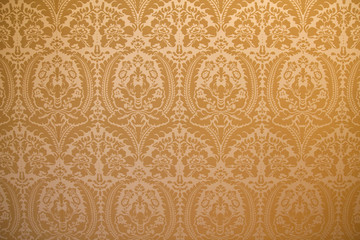 Damask fabric wall cover background