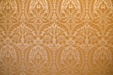 Damask fabric wall cover background