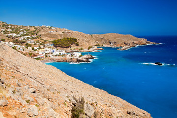Fototapeta na wymiar Sea near Chora Sfakion in Crete