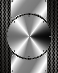 Metal grille with steel disc 3