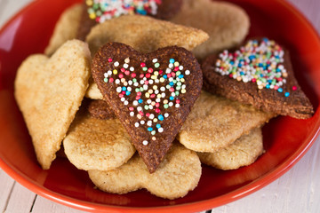 Heart shaped cookies