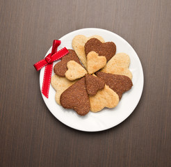Heart shaped cookies
